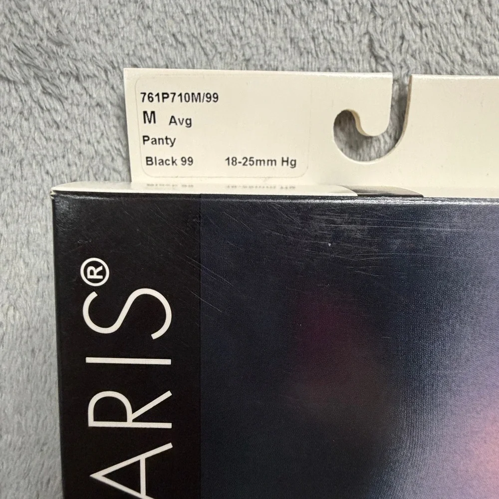 Sigvaris Sculptors 761 Compression Pantyhose Black Medium Avg 18-25mm Hg 761P710